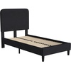 image:imageFlash Furniture Addison Queen Size Platform Bed with Fabric Upholstered Headboard Timeless LowProfile Queen Bed Frame with Headboard Light GrayCharcoal