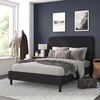 image:imageFlash Furniture Addison Queen Size Platform Bed with Fabric Upholstered Headboard Timeless LowProfile Queen Bed Frame with Headboard Light GrayCharcoal