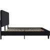 image:imageFlash Furniture Addison Queen Size Platform Bed with Fabric Upholstered Headboard Timeless LowProfile Queen Bed Frame with Headboard Light GrayCharcoal