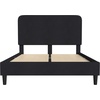 image:imageFlash Furniture Addison Queen Size Platform Bed with Fabric Upholstered Headboard Timeless LowProfile Queen Bed Frame with Headboard Light GrayCharcoal