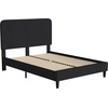 image:imageFlash Furniture Addison Queen Size Platform Bed with Fabric Upholstered Headboard Timeless LowProfile Queen Bed Frame with Headboard Light GrayCharcoal