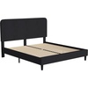image:imageFlash Furniture Addison Queen Size Platform Bed with Fabric Upholstered Headboard Timeless LowProfile Queen Bed Frame with Headboard Light GrayCharcoal