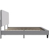 image:imageFlash Furniture Addison Queen Size Platform Bed with Fabric Upholstered Headboard Timeless LowProfile Queen Bed Frame with Headboard Light GrayLight Grey