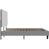 image:imageFlash Furniture Addison Queen Size Platform Bed with Fabric Upholstered Headboard Timeless LowProfile Queen Bed Frame with Headboard Light GrayLight Grey