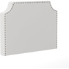 image:imageFlash Furniture Adeline Twin Headboard with 2 Outlets USB Port USB TypeC Port Contoured Headboard Studded LeatherSoft Upholstery Dual Hanging Options WhiteWhite Leathersoft