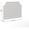 image:imageFlash Furniture Adeline Twin Headboard with 2 Outlets USB Port USB TypeC Port Contoured Headboard Studded LeatherSoft Upholstery Dual Hanging Options WhiteWhite Leathersoft