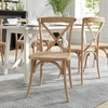 image:imageFlash Furniture Advantage Natural With White Grain XBack Chair
