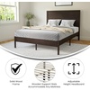 image:imageFlash Furniture Asher Solid Wood Platform Bed with Wooden Slats and Headboard No Box Spring Needed Queen Size Dark BrownDark Brown