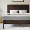 image:imageFlash Furniture Asher Solid Wood Platform Bed with Wooden Slats and Headboard No Box Spring Needed Queen Size Dark BrownDark Brown