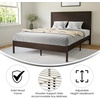 image:imageFlash Furniture Asher Solid Wood Platform Bed with Wooden Slats and Headboard No Box Spring Needed Queen Size Dark BrownDark Brown