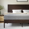 image:imageFlash Furniture Asher Solid Wood Platform Bed with Wooden Slats and Headboard No Box Spring Needed Queen Size Dark BrownDark Brown