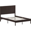 image:imageFlash Furniture Asher Solid Wood Platform Bed with Wooden Slats and Headboard No Box Spring Needed Queen Size Dark BrownDark Brown