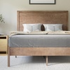 image:imageFlash Furniture Asher Solid Wood Platform Bed with Wooden Slats and Headboard No Box Spring Needed Queen Size Dark BrownLight Brown