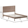 image:imageFlash Furniture Asher Solid Wood Platform Bed with Wooden Slats and Headboard No Box Spring Needed Queen Size Dark BrownLight Brown