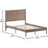 image:imageFlash Furniture Asher Solid Wood Platform Bed with Wooden Slats and Headboard No Box Spring Needed Queen Size Dark BrownLight Brown