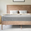 image:imageFlash Furniture Asher Solid Wood Platform Bed with Wooden Slats and Headboard No Box Spring Needed Queen Size Dark BrownLight Brown