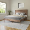 image:imageFlash Furniture Asher Solid Wood Platform Bed with Wooden Slats and Headboard No Box Spring Needed Queen Size Dark BrownLight Brown