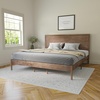 image:imageFlash Furniture Asher Solid Wood Platform Bed with Wooden Slats and Headboard No Box Spring Needed Queen Size Dark BrownLight Brown