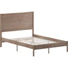 image:imageFlash Furniture Asher Solid Wood Platform Bed with Wooden Slats and Headboard No Box Spring Needed Queen Size Dark BrownLight Brown