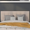 image:imageFlash Furniture Bedford Box Stitch Tufted Upholstered Full Size Headboard in Beige Fabric