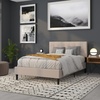 image:imageFlash Furniture Bedford Box Stitch Tufted Upholstered Full Size Headboard in Beige Fabric