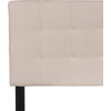 image:imageFlash Furniture Bedford Box Stitch Tufted Upholstered Full Size Headboard in Beige Fabric