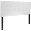 image:imageFlash Furniture Bedford Box Stitch Tufted Upholstered Full Size Headboard in White Fabric