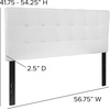image:imageFlash Furniture Bedford Box Stitch Tufted Upholstered Full Size Headboard in White Fabric