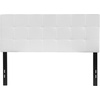 image:imageFlash Furniture Bedford Box Stitch Tufted Upholstered Full Size Headboard in White Fabric