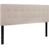 image:imageFlash Furniture Bedford Box Stitch Tufted Upholstered Queen Size Headboard in Beige Fabric
