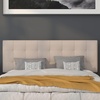 image:imageFlash Furniture Bedford Box Stitch Tufted Upholstered Queen Size Headboard in Beige Fabric