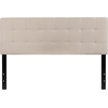 image:imageFlash Furniture Bedford Box Stitch Tufted Upholstered Queen Size Headboard in Beige Fabric