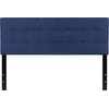 image:imageFlash Furniture Bedford Box Stitch Tufted Upholstered Queen Size Headboard in Navy Fabric