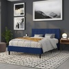 image:imageFlash Furniture Bedford Box Stitch Tufted Upholstered Queen Size Headboard in Navy Fabric