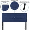 image:imageFlash Furniture Bedford Box Stitch Tufted Upholstered Queen Size Headboard in Navy Fabric