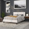 image:imageFlash Furniture Bedford Box Stitch Tufted Upholstered Queen Size Headboard in White Fabric