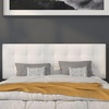 image:imageFlash Furniture Bedford Box Stitch Tufted Upholstered Queen Size Headboard in White Fabric