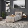 image:imageFlash Furniture Bedford Box Stitch Tufted Upholstered Twin Size Headboard in Beige Fabric