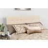 image:imageFlash Furniture Bedford Box Stitch Tufted Upholstered Twin Size Headboard in Beige Fabric