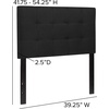 image:imageFlash Furniture Bedford Box Stitch Tufted Upholstered Twin Size Headboard in Black Fabric