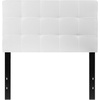 image:imageFlash Furniture Bedford Box Stitch Tufted Upholstered Twin Size Headboard in White Fabric