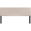 image:imageFlash Furniture Bedford Tufted Upholstered King Size Headboard in Black FabricBeige