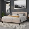 image:imageFlash Furniture Bedford Tufted Upholstered King Size Headboard in Black FabricBeige
