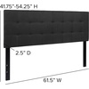image:imageFlash Furniture Bedford Tufted Upholstered King Size Headboard in Black FabricBlack