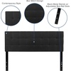 image:imageFlash Furniture Bedford Tufted Upholstered King Size Headboard in Black FabricBlack