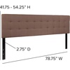 image:imageFlash Furniture Bedford Tufted Upholstered King Size Headboard in Black FabricCamel