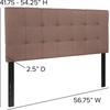 image:imageFlash Furniture Bedford Tufted Upholstered King Size Headboard in Black FabricCamel