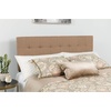 image:imageFlash Furniture Bedford Tufted Upholstered King Size Headboard in Black FabricCamel