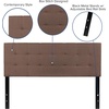 image:imageFlash Furniture Bedford Tufted Upholstered King Size Headboard in Black FabricCamel