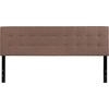 image:imageFlash Furniture Bedford Tufted Upholstered King Size Headboard in Black FabricCamel